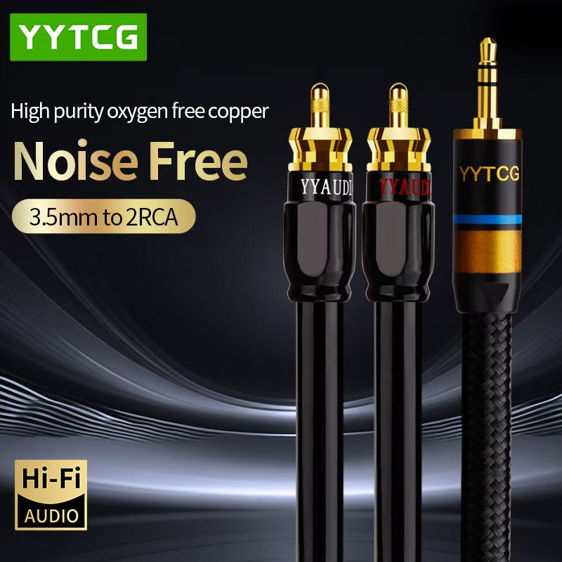 Home Cinema Player - YYTCG كابل RCA HiFi ستيريو 3.5