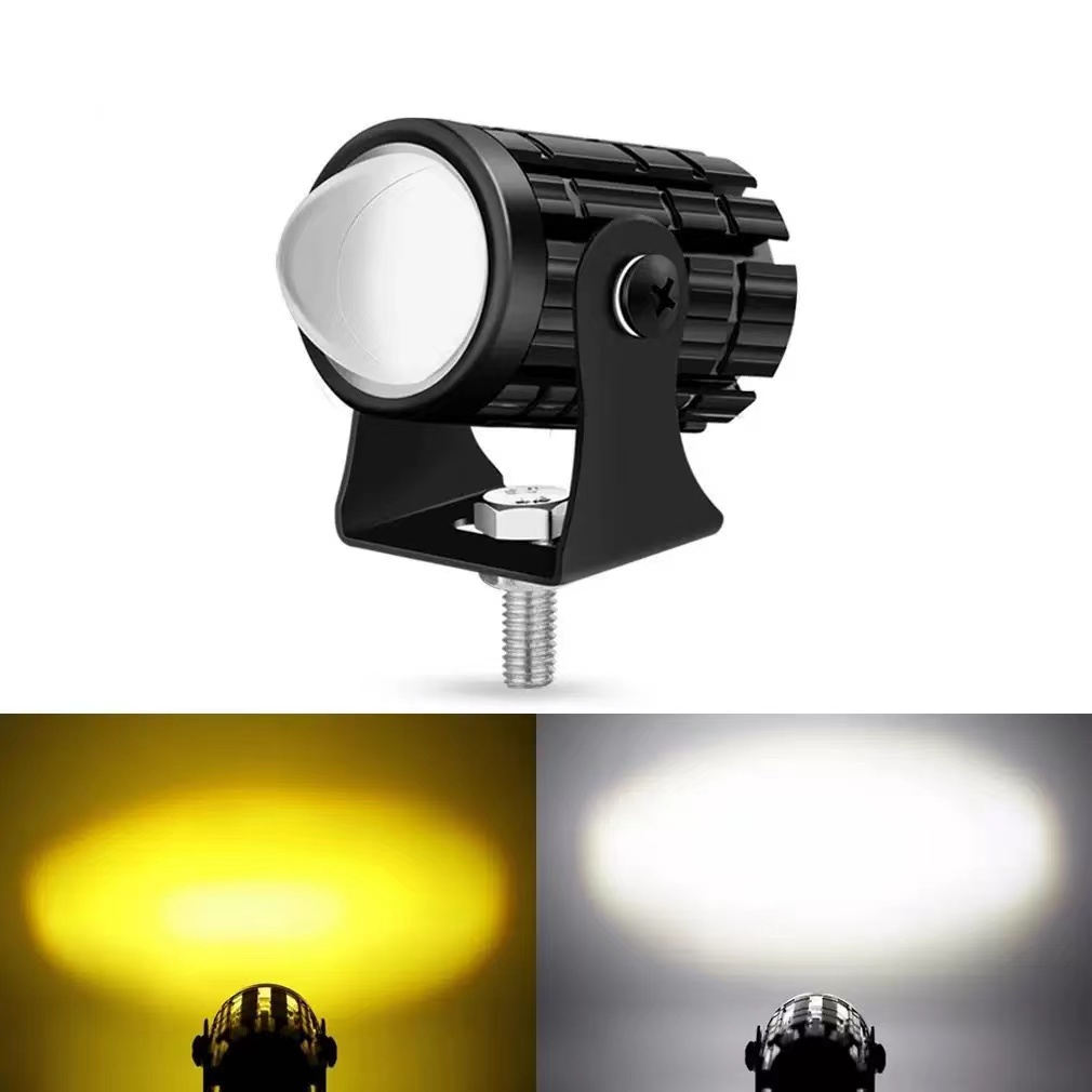 Projector Lamp Replacement - مصباح أمامي LED عالمي للدراجات النارية،