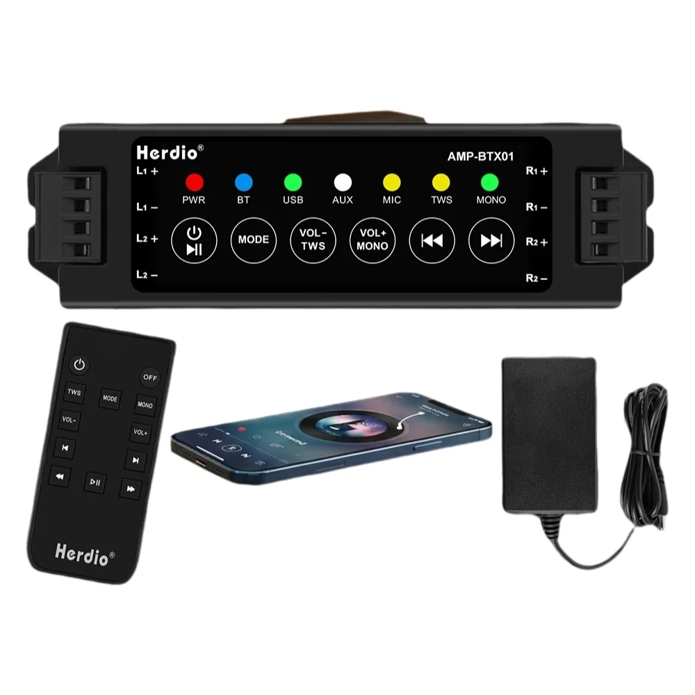 Home Cinema Receiver - مكبر صوت بلوتوث رباعي القنوات من