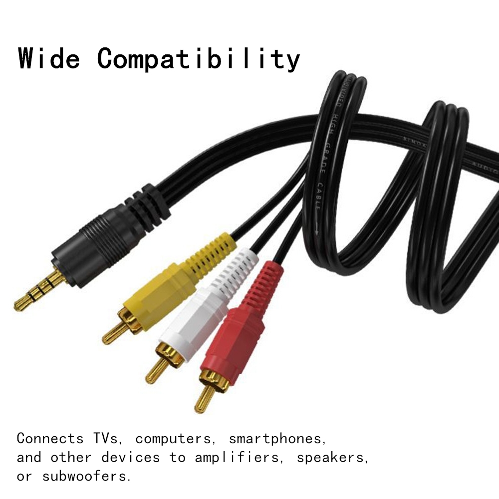 Home Cinema Player - 3.5 مللي متر إلى 3 RCA