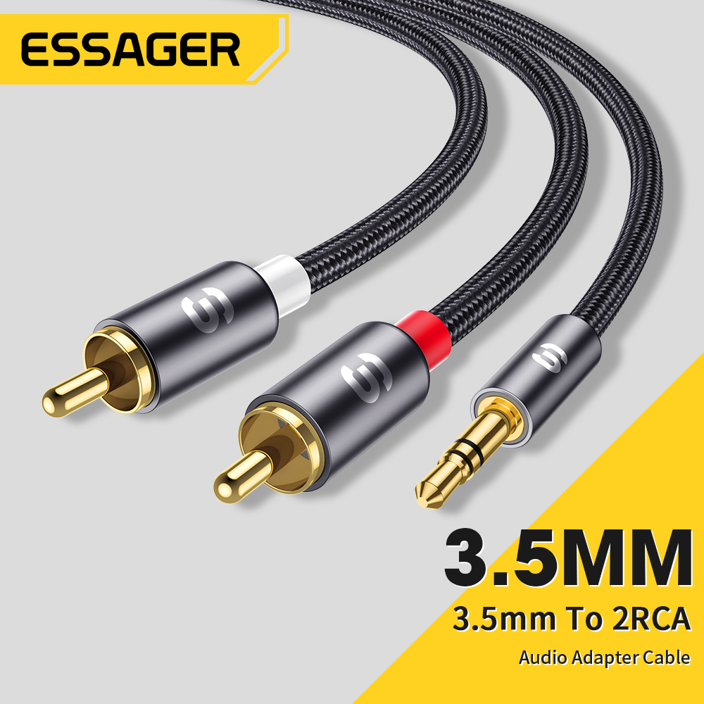 Home Cinema Player - Essager RCA كابل الصوت ستيريو 3.5