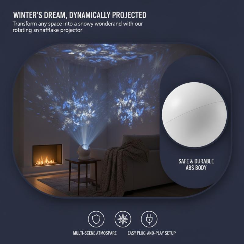 Projector Lamp Replacement - مصباح بروجيكتور LED على شكل ندفة