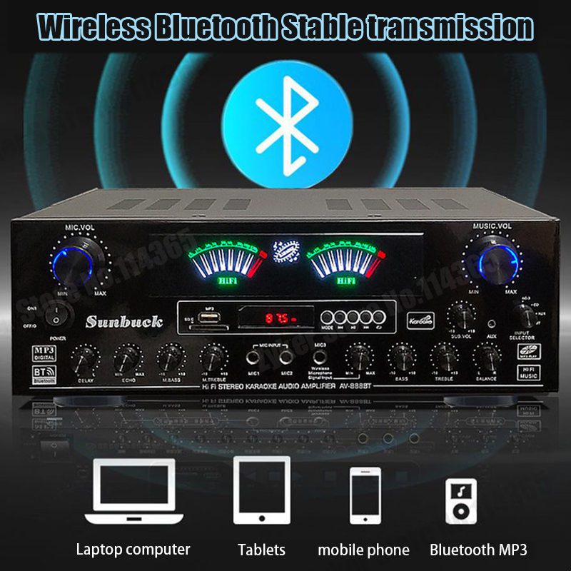 888BT 999BT شاشة ديناميكية مزد - مراجعة Home Cinema Receiver وسعره