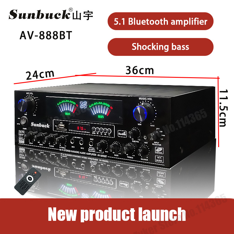 888BT 999BT شاشة ديناميكية مزد - مراجعة Home Cinema Receiver وسعره