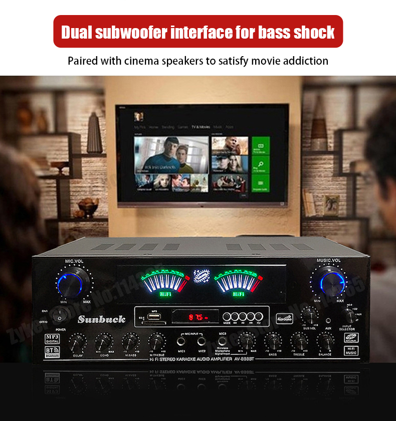 888BT 999BT شاشة ديناميكية مزد - مراجعة Home Cinema Receiver وسعره