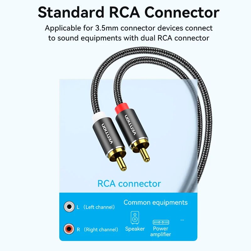 Vention كابل RCA 3.5 مللي متر  - مراجعة Home Cinema Player وسعره