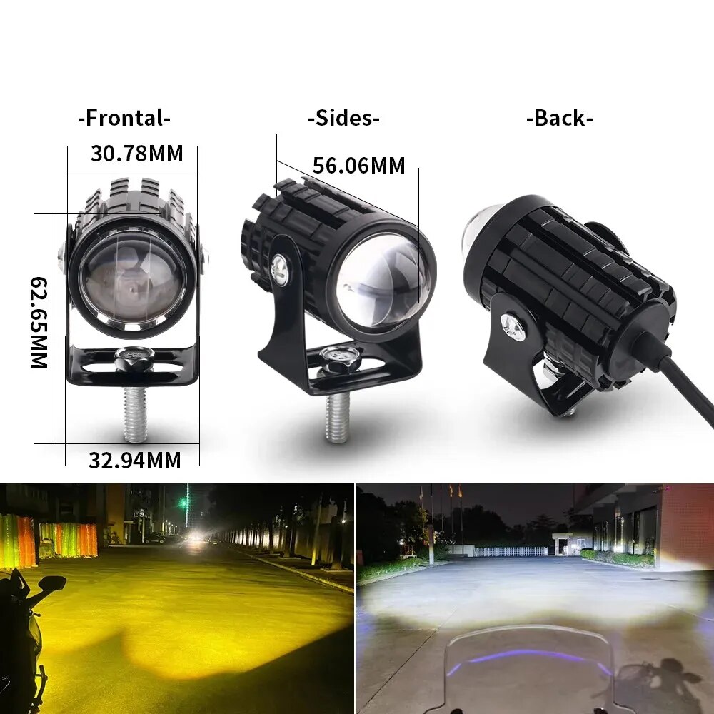 مصباح أمامي LED عالمي للدراجات - مراجعة Projector Lamp Replacement وسعره