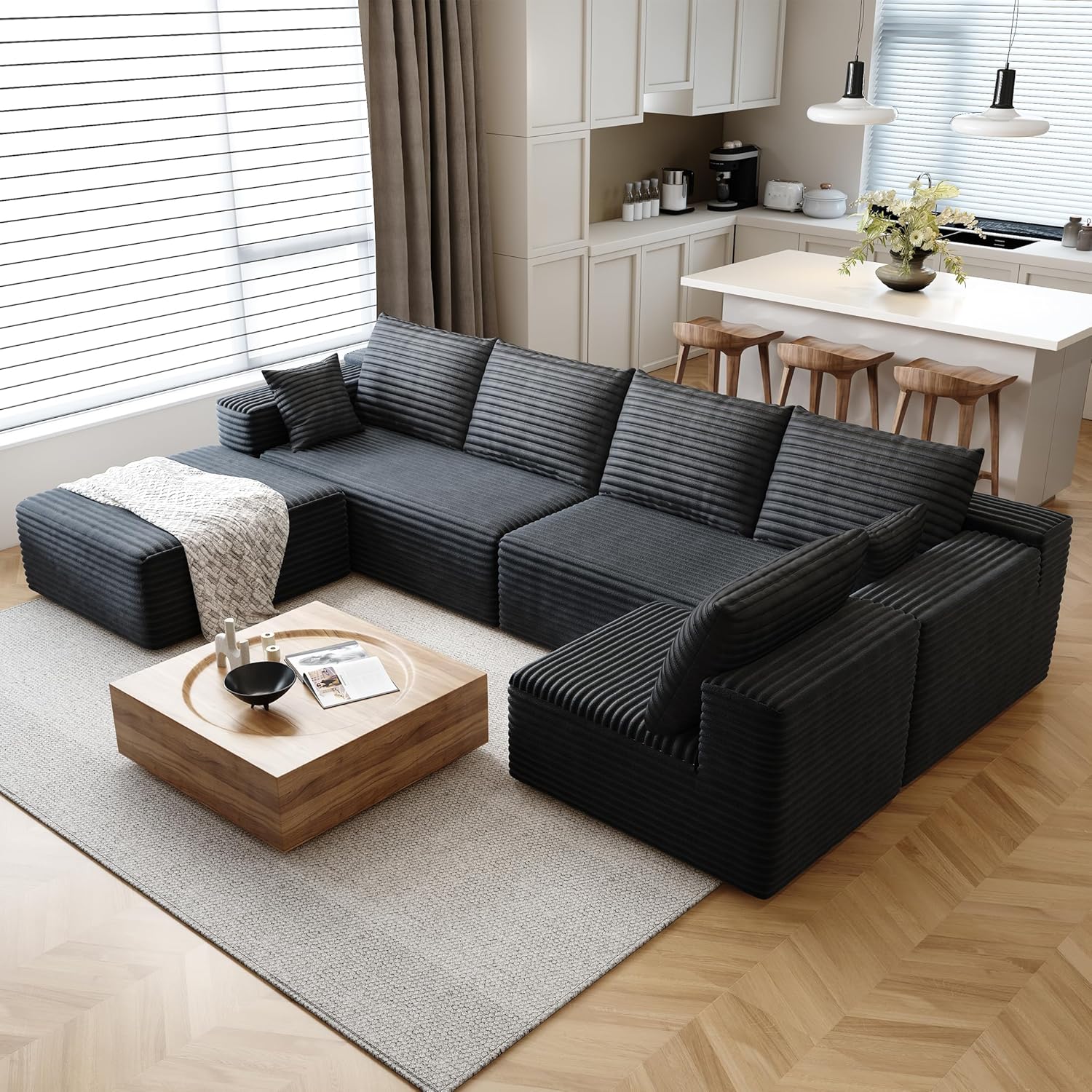 أريكة مقطعية على شكل سحابة، مع - مراجعة Recliner Sofa Cover وسعره