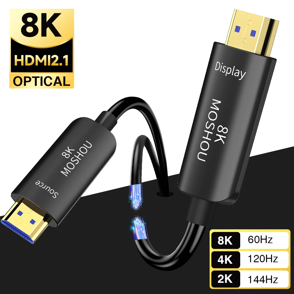 موشو 8K الألياف البصرية هدمي 2 - مراجعة Hdmi Arc Cable وسعره