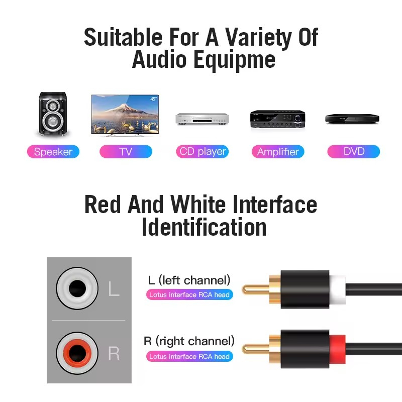 المزدوج كابل RCA HIFI ستيريو 2 - مراجعة Home Cinema Player وسعره