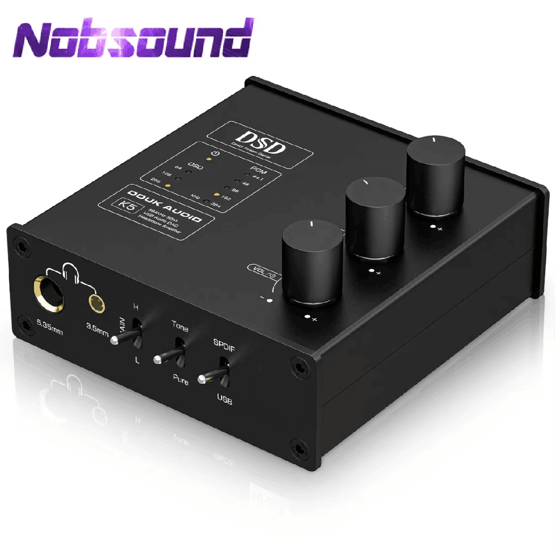 Nobsound K5 Mini ESS9038Q2M US - مراجعة Home Cinema Receiver وسعره