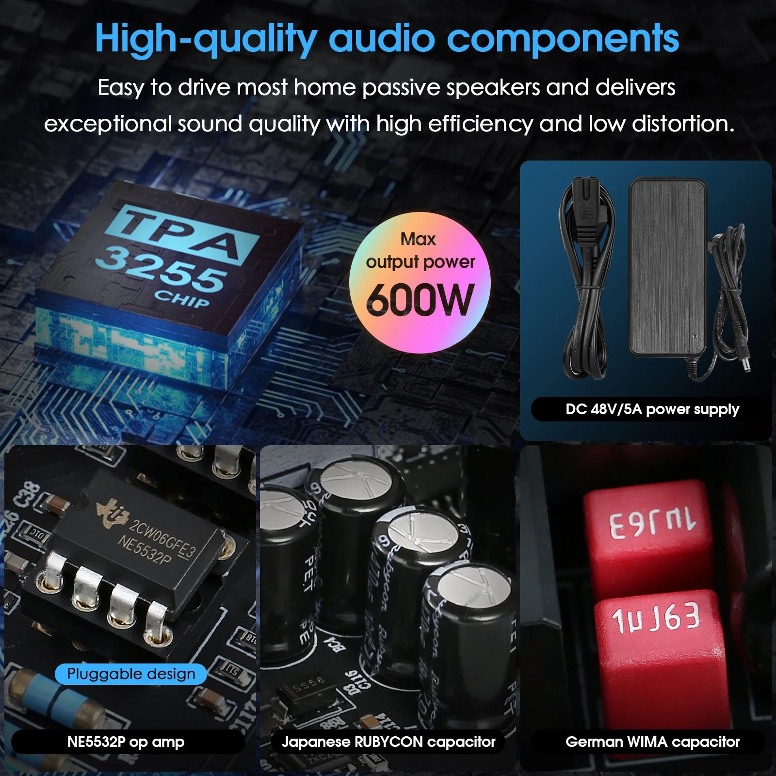 مضخم صوت ستيريو Douk Audio NS- - مراجعة Home Cinema Receiver وسعره