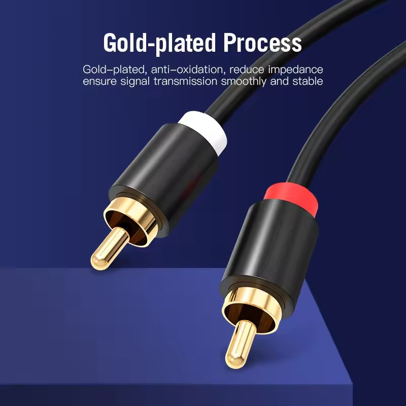 HIFI ستيريو كابل RCA 2RCA إلى  - مراجعة Home Cinema Player وسعره