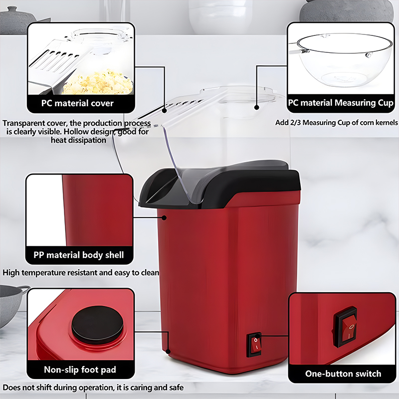 آلة صنع الفشار الأوتوماتيكية ا - مراجعة Popcorn Machine Home وسعره