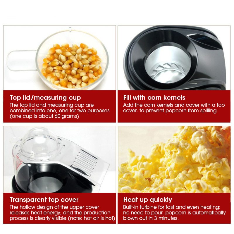 آلة صنع الفشار الأوتوماتيكية ا - مراجعة Popcorn Machine Home وسعره